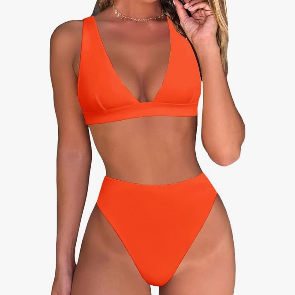Bold Orange Women's Bikini Set